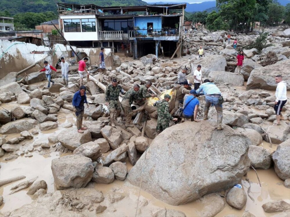 Kolombiya'daki sel felaketi